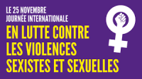 logo 25 Novembre, journée de lutte contre les violences faites aux femmes ! La CGT à l'offensive